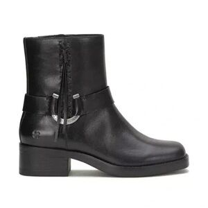 Lucky Brand Black Leather Ankle Boots
